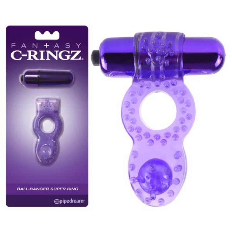 Fantasy C-Ringz Ball-Banger Super Ring - Purple